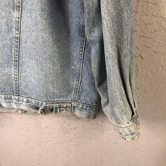 Vintage GAP Denim Jacket Mens Extra Large Blue Light Wash Trucker Classic 90s - Picture 16 of 16